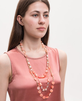 Dolman Bijoux Коралловые многослойные бусы 75100