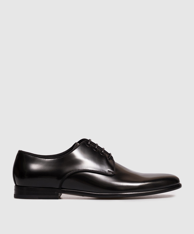 Dolce&Gabbana Черные кожаные глянцевые дерби A10703A1203