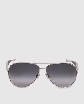Bottega Veneta Серебряные очки Sardine Aviator 779517V4450