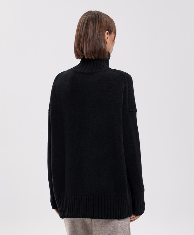 Allude Черный свитер из шерсти и кашемира 26517633 изображение 4