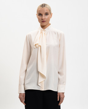 Givenchy Біла блуза із шовку BW61HL15J0