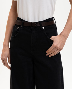 Sofie D`Hoore Коричневый кожаный ремень VARNIA VARNIA25LNA