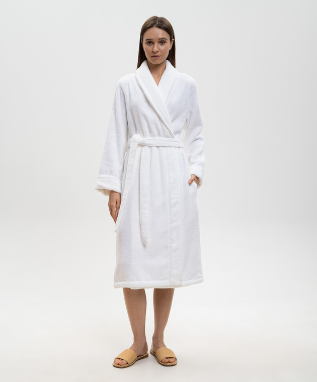 Hamam Белый махровый халат PERA PERABATHROBE изображение 2