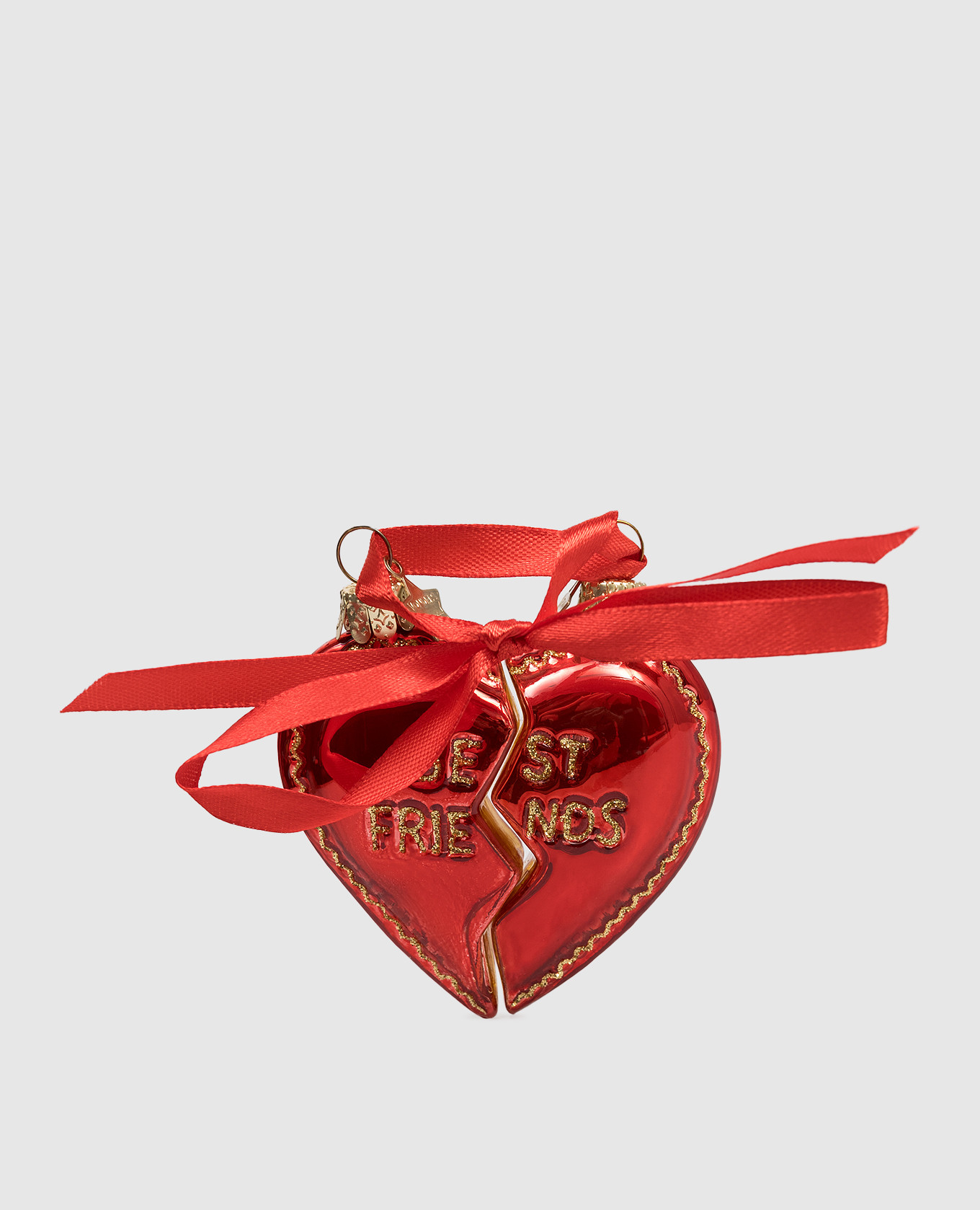 

Набор елочных игрушек в форме сердца Best Friends, Разноцветный, Елочные украшения