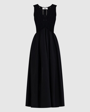 Twinset Черное платье миди 261LB3EDD