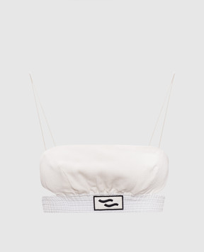 SSHEENA Бежевый топ Timido с льном 26SSTIMIDOTS26012