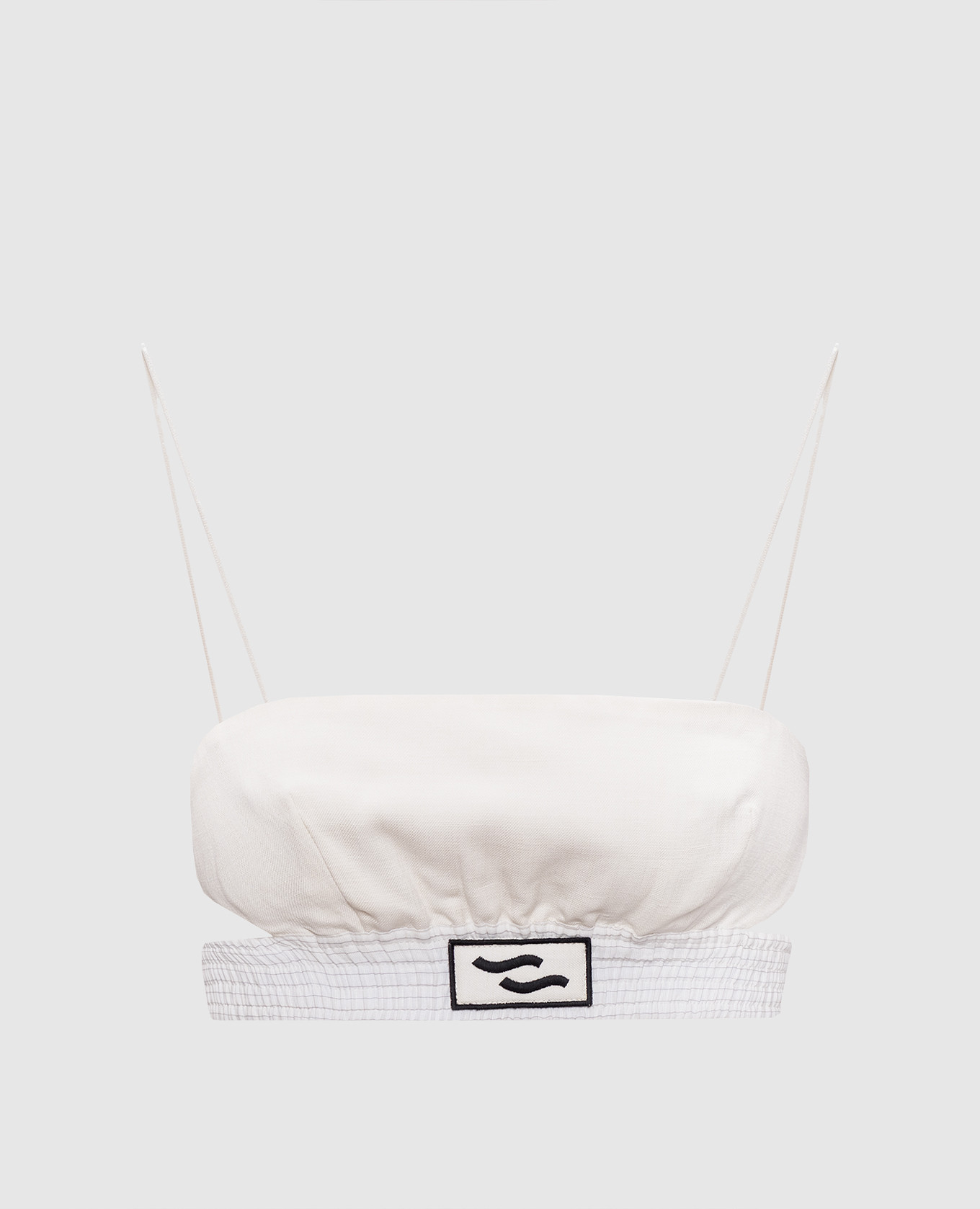 

Бежевый топ Timido с льном, Топы