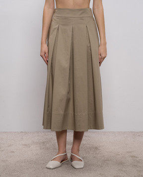 Peserico Юбка миди цвета хаки A0553701979