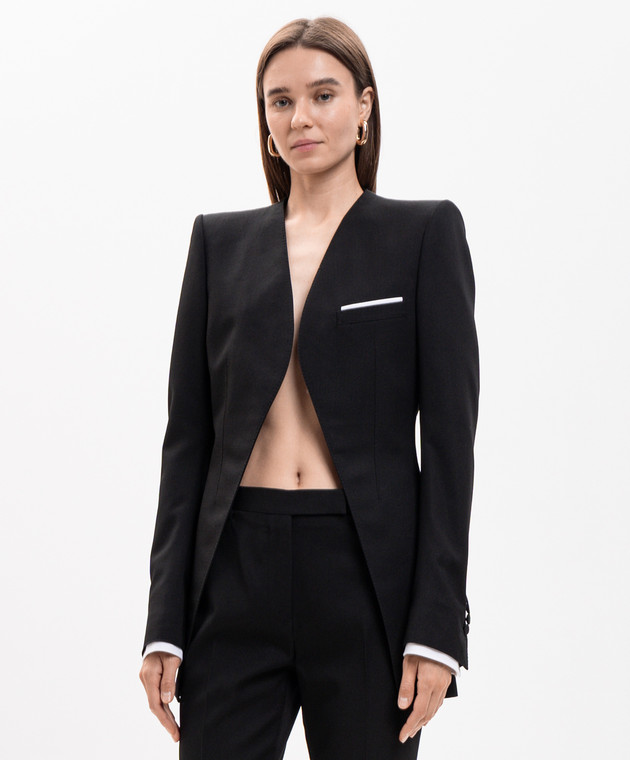 Tom Ford Черный жакет из шерсти и шелка GI3084FAX1746 изображение 3