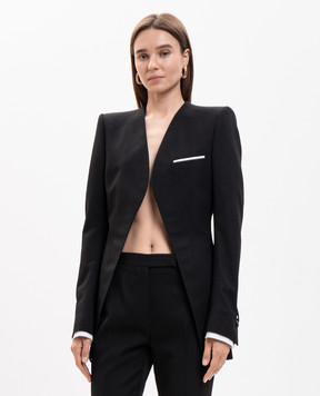 Tom Ford Черный жакет из шерсти и шелка GI3084FAX1746