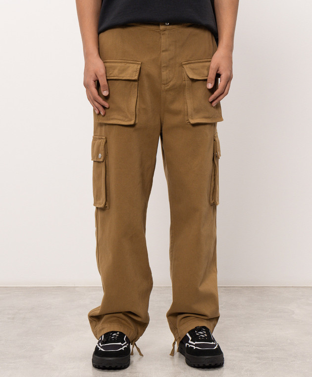 Rhude Коричневые брюки-карго RHFW26PA01321 изображение 3