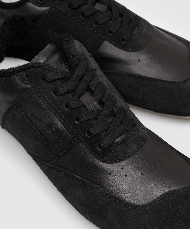 Maison Margiela MM6 Чорні комбіновані анатомічні кросівки SH3WS0012P6435 зображення 5