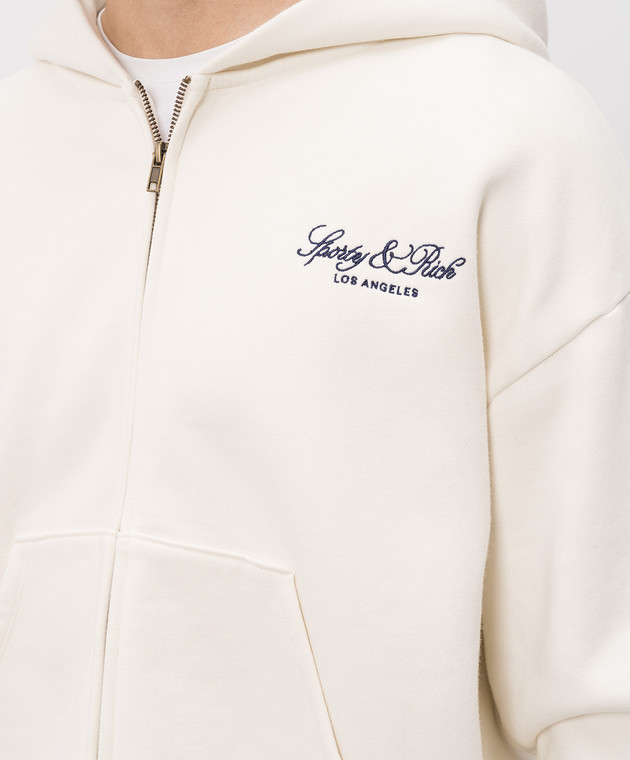 Sporty & Rich Спортивный костюм айвори с вышивкой логотипа ST09476269WH37PA07176 изображение 5