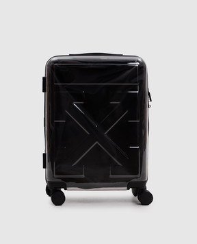 Off-White Прозора валіза з фактурною емблемою Arrow OWZH001C99PLA001w
