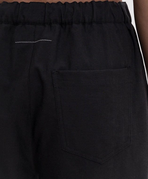 Maison Margiela MM6 Черные брюки с шерстью S52KA0485M36006 изображение 5