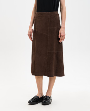 ARMA Коричнева замшева спідниця Vayenne 005L26105102