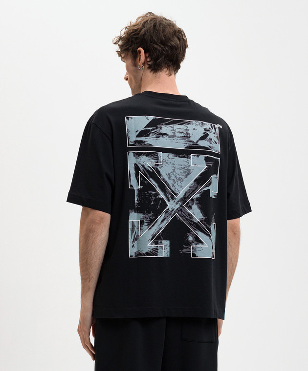 Off-White Чорна футболка з емблемою Paint Arrow 44MAA120S26J00J зображення 4