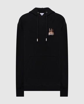 Off-White Чорне худі Building Arrow 44MBB085F5F002