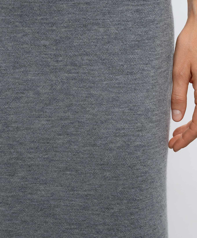 Max Mara Сіра спідниця SONNI з вовни MMLSONNI зображення 5