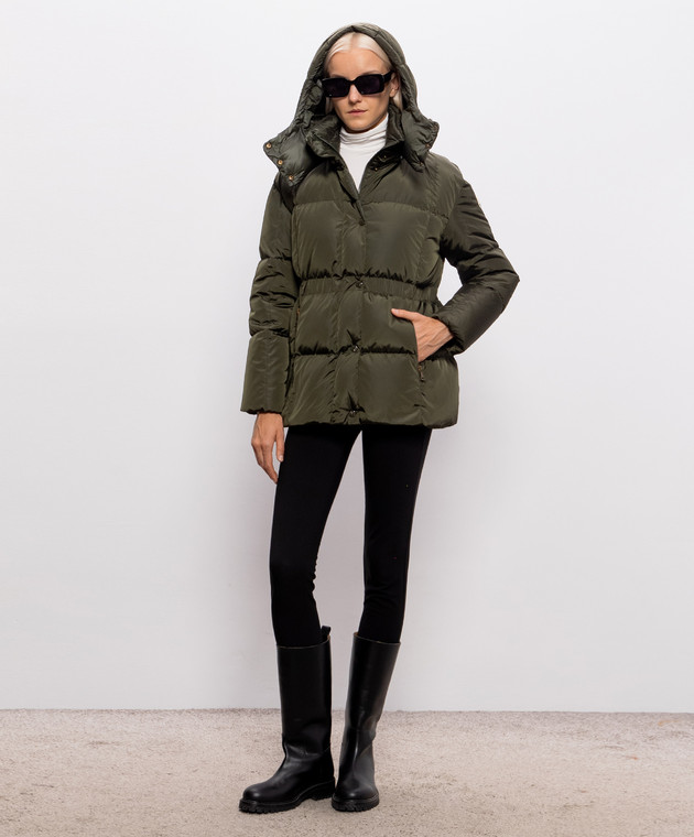 Moncler Зелений пуховик Agneux L20931A00163539ZD зображення 2