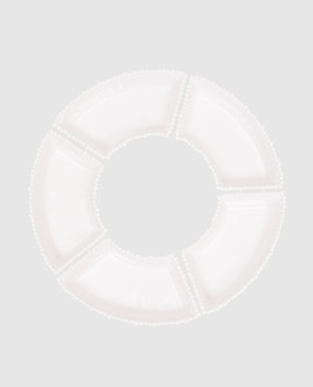 Baci Milano Набір білих тарілок для закусок Pearl APP1COL01