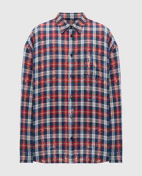 Juun.j Синя сорочка в клітинку JC6264P036