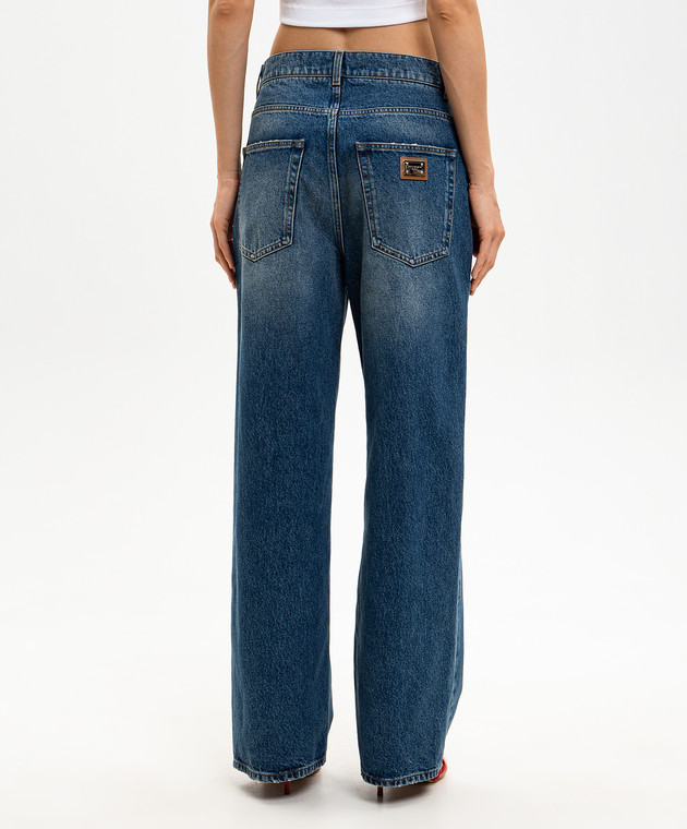 Dolce&Gabbana Сині джинси з ефектом потертості FTDGVDG8OC8 зображення 4