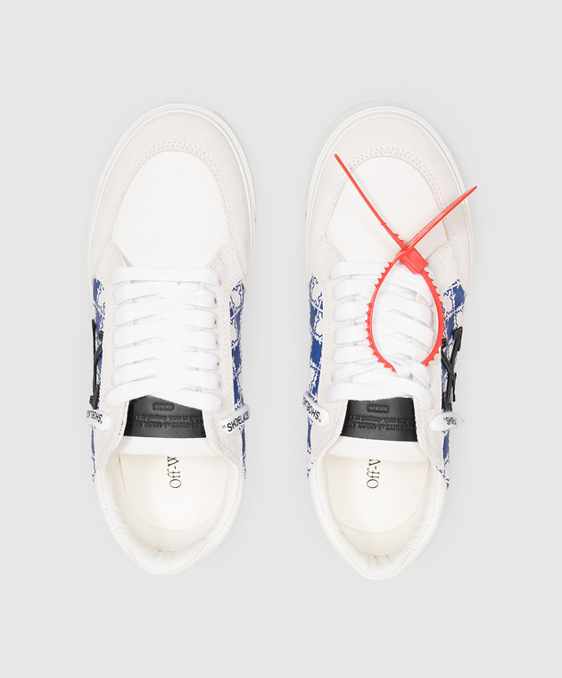 Off-White Комбинированные кроссовки M-Vulc Low цвета айвори OF06006101 изображение 4