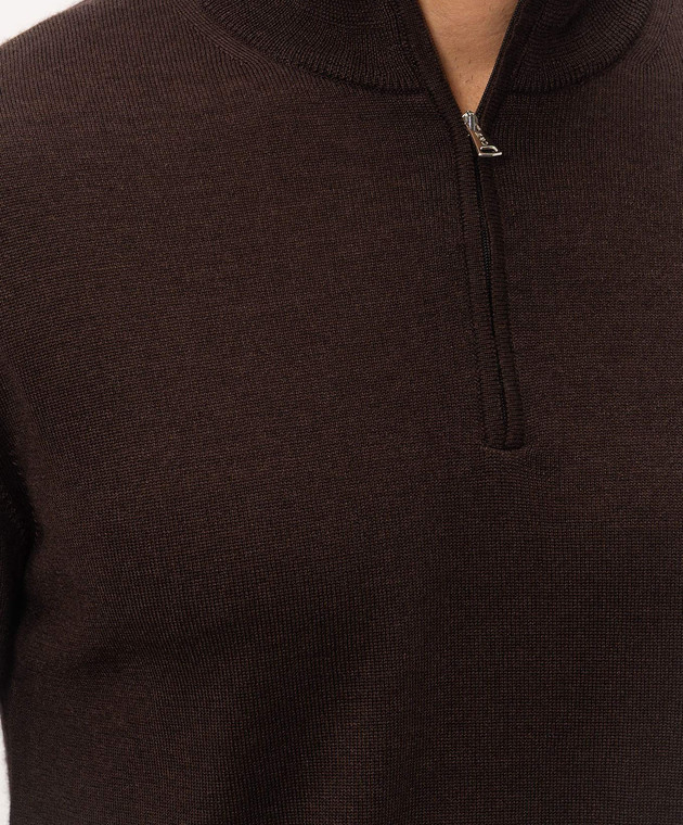 Cashmere&Whiskey Джемпер з вовни, шовку та кашеміру 477 зображення 5