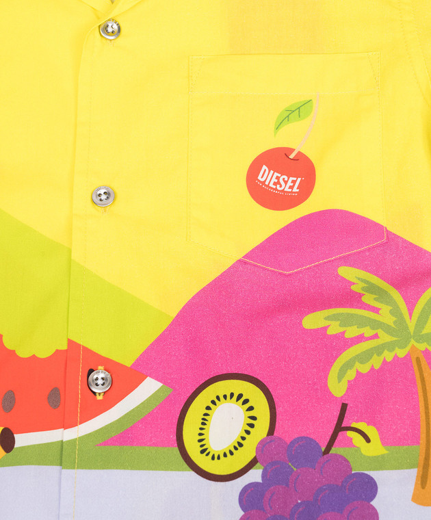 Diesel Дитяча сорочка в принт J02745KXBST зображення 3