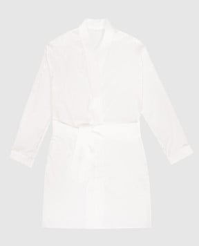 Dore & Rose Белый халат из шелка PREMIUMSILKBRIDALKIMONO
