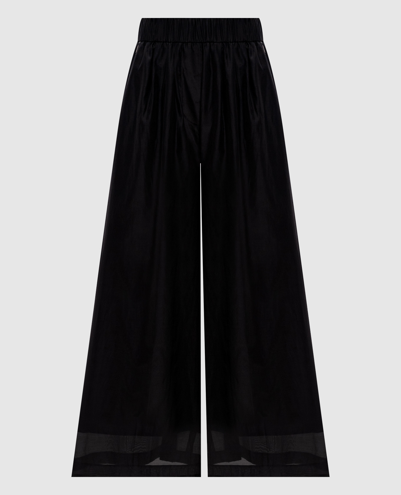 Чорні кюлоти з ланцюжком моніль