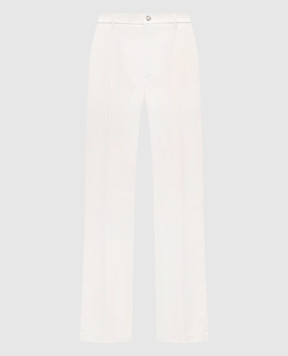 Peserico Штани кольору айворі з вовною R5422508274