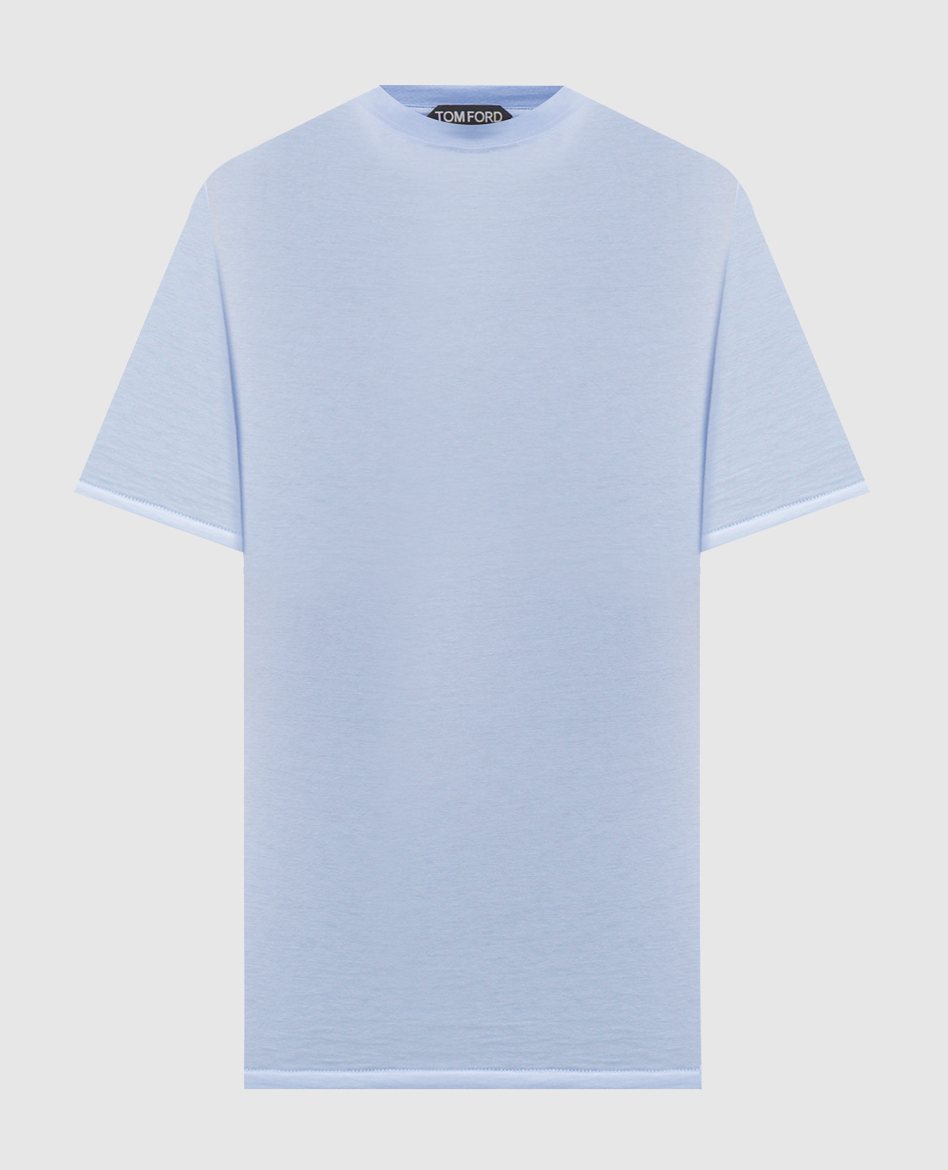 Голубая футболка с монограммой