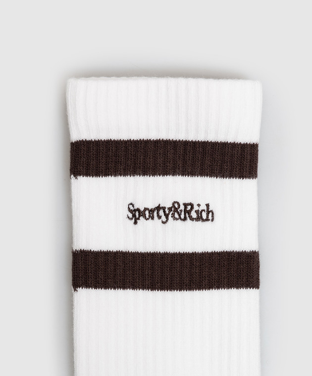 Sporty & Rich Белые носки AC02683300WH11w изображение 2
