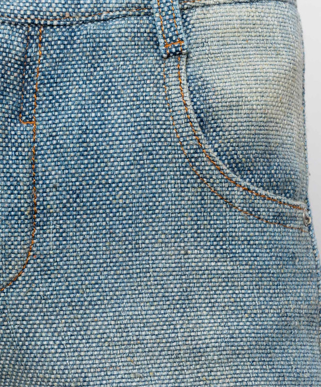 Ermanno Scervino Блакитні джинси з вовною D497P702KXG зображення 5
