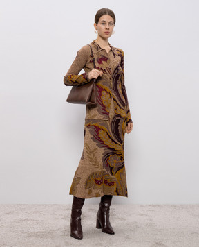 Etro Коричнева спідниця з вовни WRKB0053AKC84