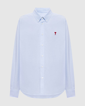 Ami Paris Голубая рубашка BFUSH063CO0031w