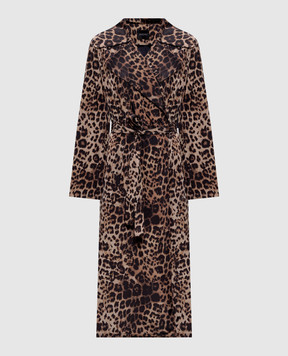 Simonetta Ravizza Плащ Mila в анималистичный принт S06CO61T92