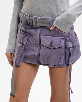 The Attico Серый ремень с логотипом 260WKE00030RIB005AA