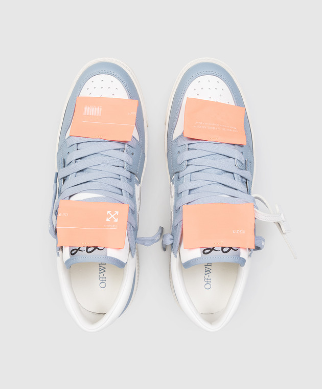 Off-White Комбинированные голубые кроссовки 3.0 Off Court OMIA29KS26LEA001 изображение 4