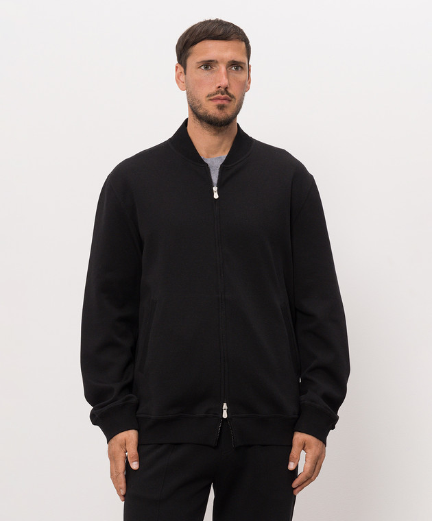 Brunello Cucinelli Черная спортивная куртка MM8319072G изображение 3