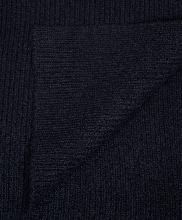 Cashmere&Whiskey Синій шарф з кашеміру AU1901305341MI зображення 3