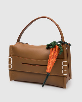 JW Anderson Вязаный брелок для сумки в форме моркови AC0424FA0496