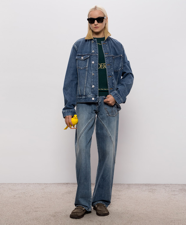 JW Anderson Синяя джинсовая куртка DJ0046PG1930 изображение 2