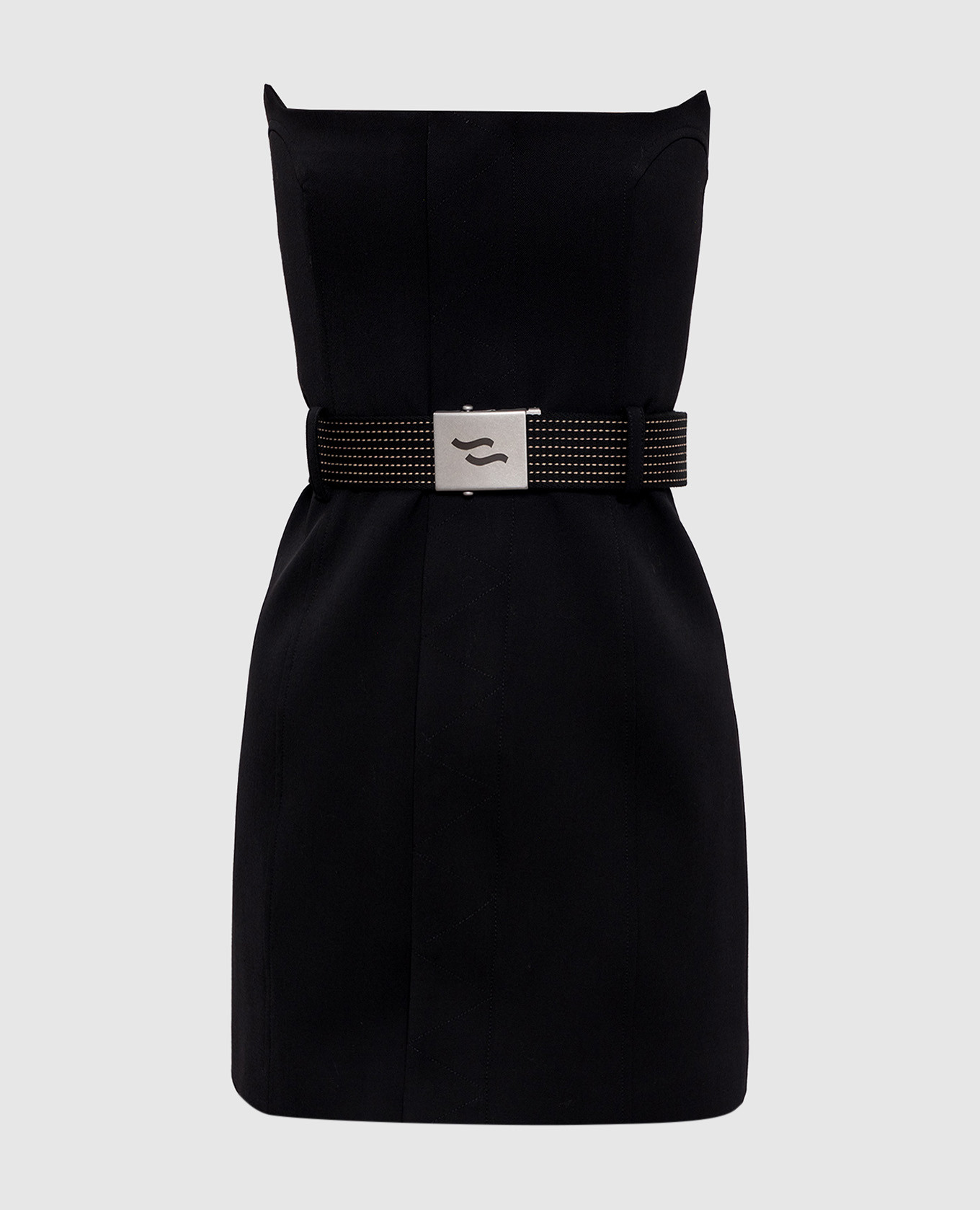 

Черное платье мини Ammazza с поясом, Черный, Повседневные платья