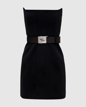 SSHEENA Чорна сукня міні Ammazza з поясом 26SSAMMAZZATS26004A85