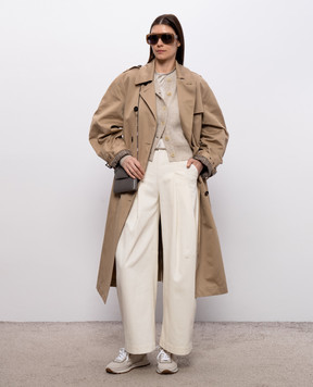 Brunello Cucinelli Бежевий кардиган з вовною MBG775506P