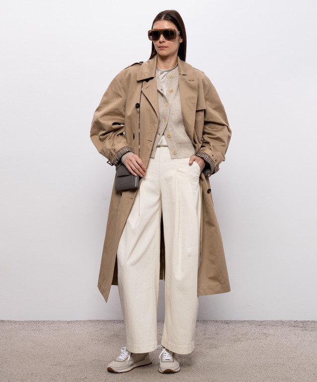 Brunello Cucinelli Бежевий кардиган з вовною MBG775506P зображення 2