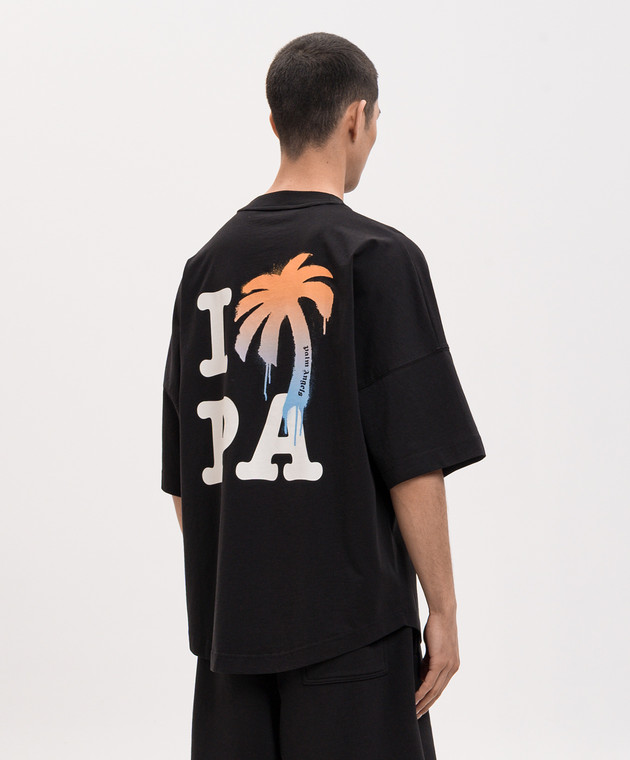 Palm Angels Чорна футболка I Love PA PMAA10BS26JER003 зображення 4